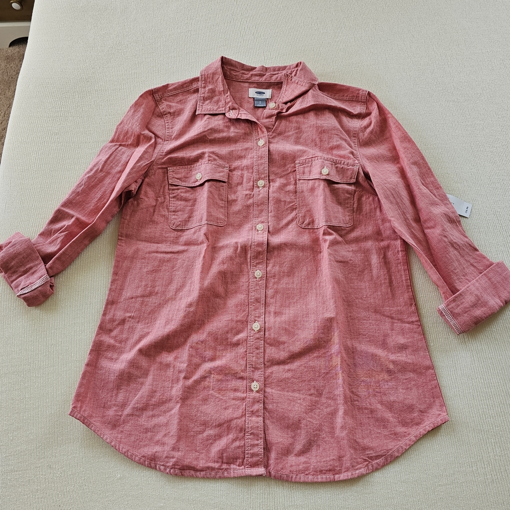 Old Navy Pink Button Down Shirt